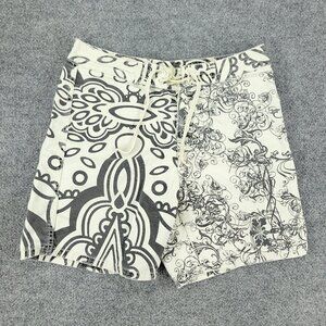 Howe Board Shorts Men's 30 White Swim Surf Drawstring Logo Embroidered Pockets